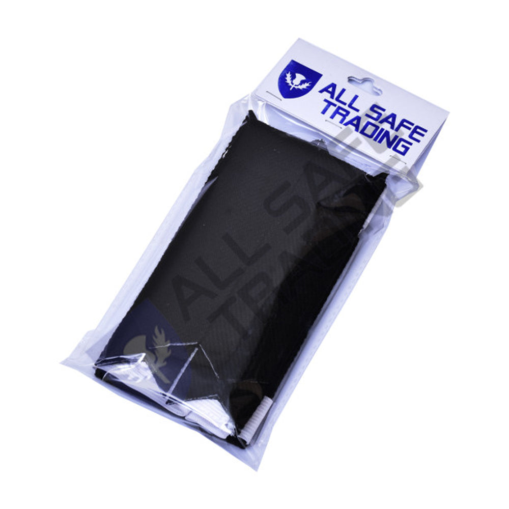 New Scottish Black Tartan Kilt Flashes (Pair)
