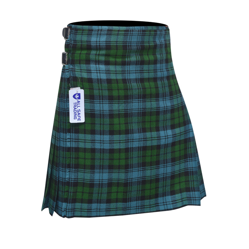 Scottish Traditional Tartan Kilt for Kids, Boys and Girls Toddler Kilts with Ease of Size - Campbell Ancient Tartan