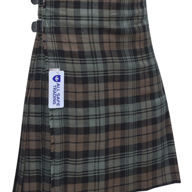 Men's 8 Yard Kilt for Men, Men's Deluxe Kilt, Scottish Tartan Kilt, Highland Wedding Kilt, Black Watch Weathered Kilt