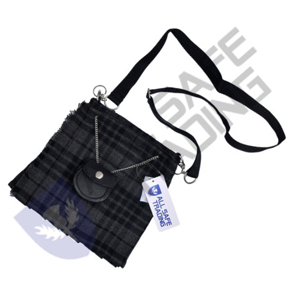 Scottish Women Tartan Kilt Bag - Grey Watch