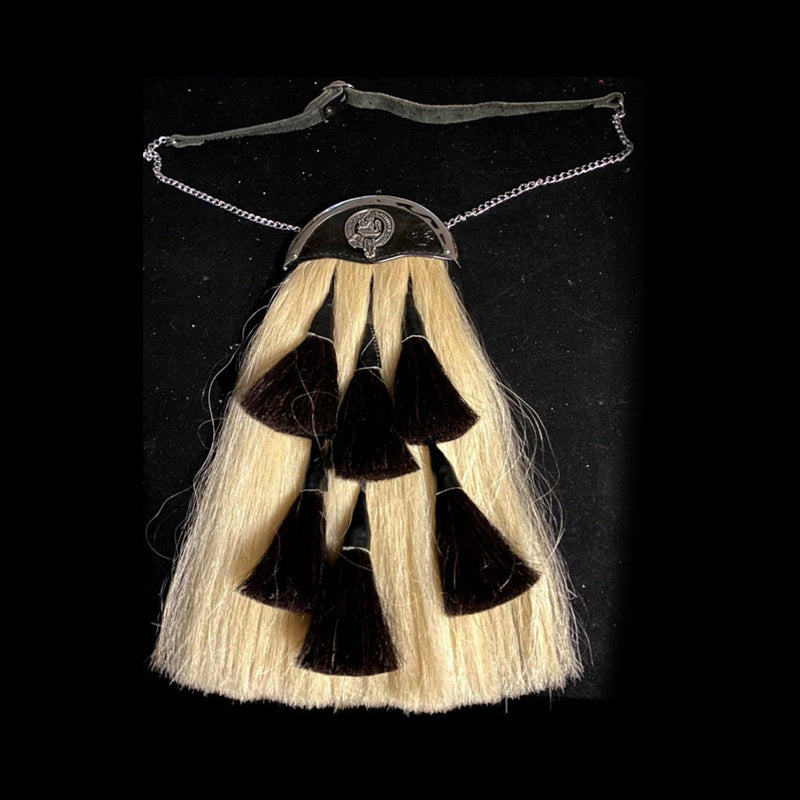 Scottish Military Long 100% Original Horse Hair Sporran
