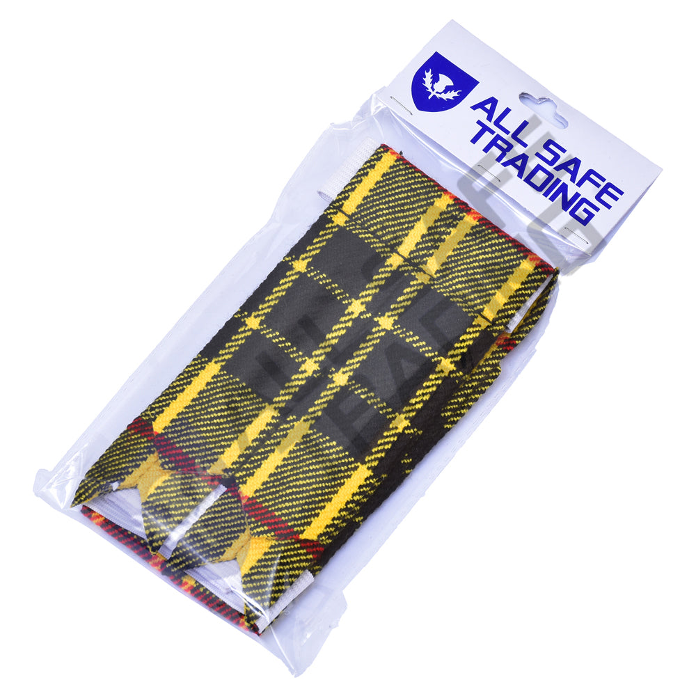 New Scottish McLeod of Lewis Tartan Kilt Flashes (Pair)