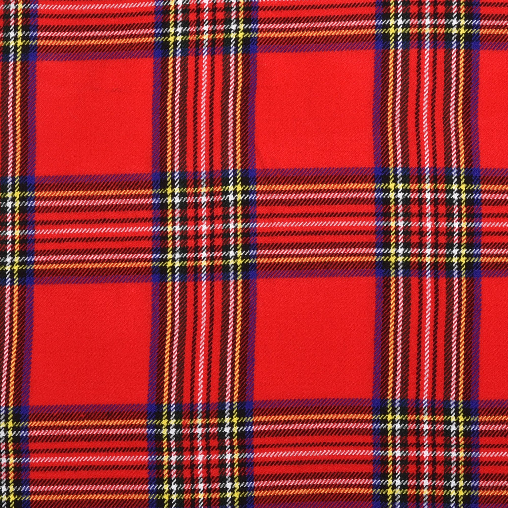 Scottish 13oz Tartan Plaid Fabric By The Yard - Royal Stewart Tartan