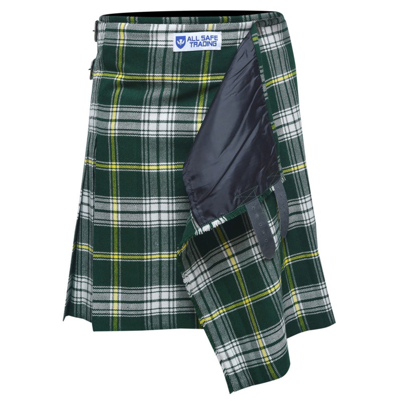 Scottish Traditional 8 Yard St. Patrick's Tartan Kilt