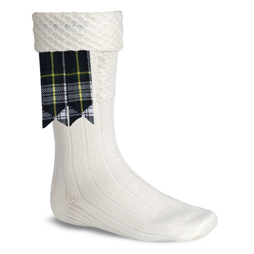 Scottish Tartan Kilt Flashes with Elastic Adjusters Dress Gordon