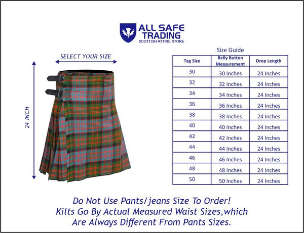 Men's 8 Yard Kilt for Men, Men's Deluxe Kilt, Scottish Tartan Kilt, Highland Wedding Kilt, Macdonald Ancient Kilt
