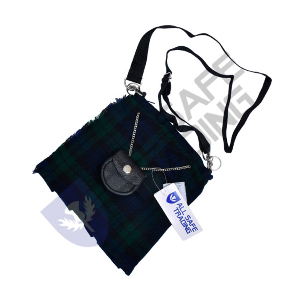 Scottish Women Tartan Kilt Bag - Black Watch