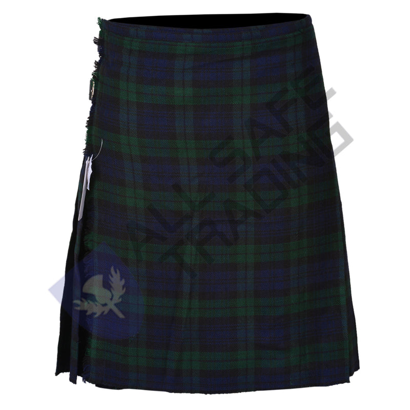 Scottish Traditional 8 Yard Black Watch Tartan Kilt