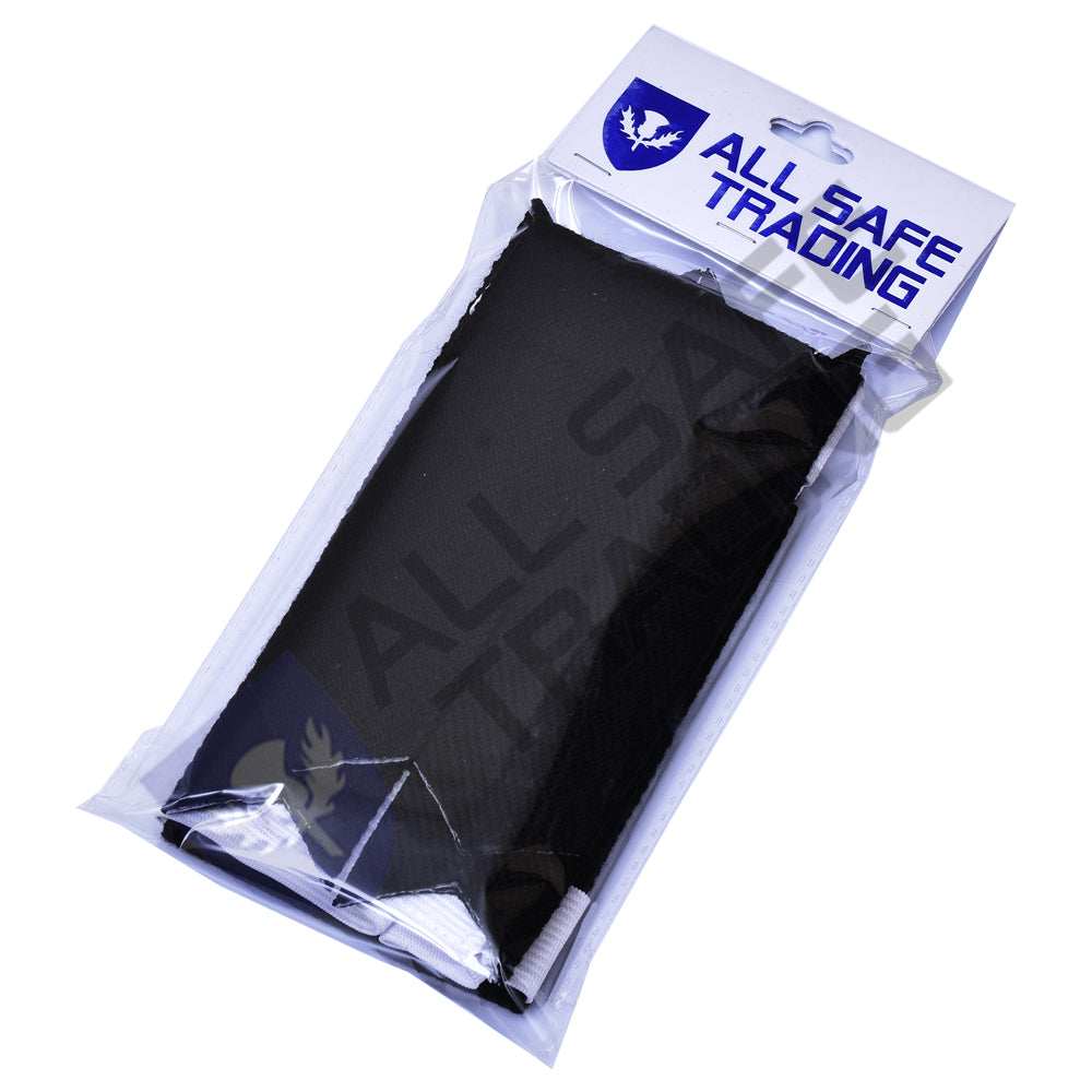 New Scottish Black Tartan Kilt Flashes (Pair)