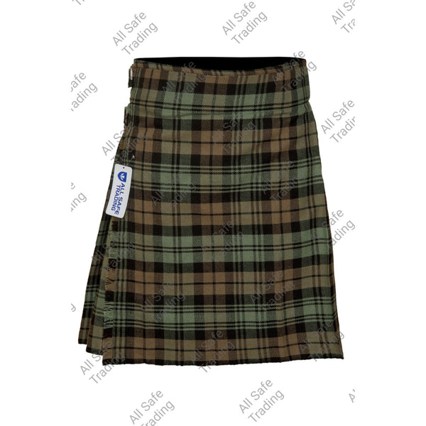 Scottish 5 Yard Black Watch Weathered Tartan Kilt