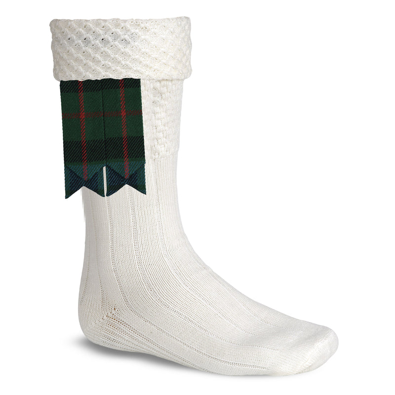 Scottish Tartan Kilt Flashes with Elastic Adjusters Gunn Ancient
