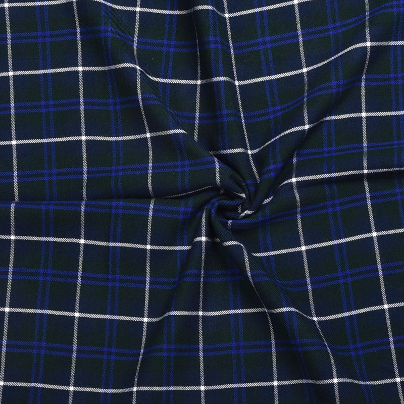 Scottish 16oz Tartan Plaid Fabric By The Yard - Blue Douglas Tartan