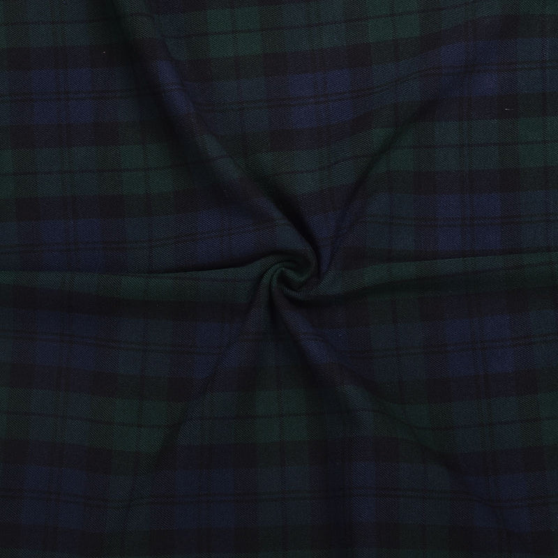 Scottish 16oz Tartan Plaid Fabric By The Yard - Black Watch Tartan