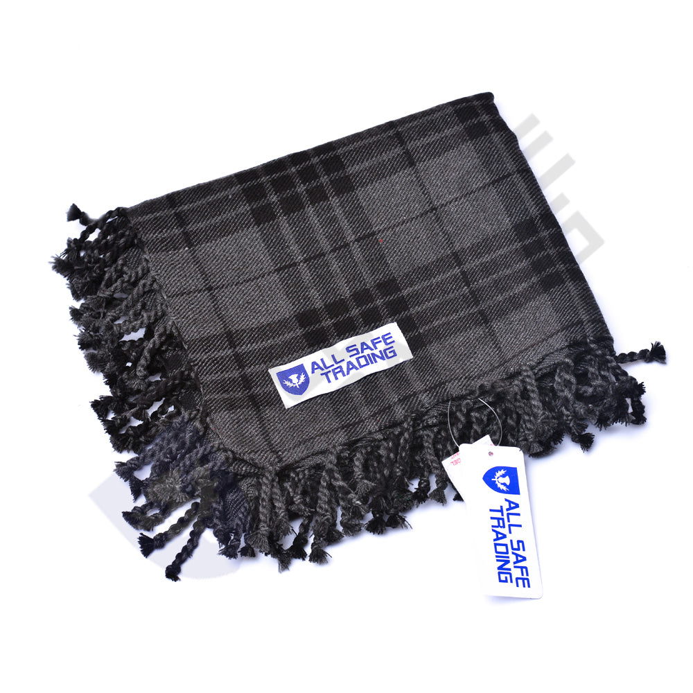Scottish Men's Kilt Tartan Fly Plaid - Grey Watch