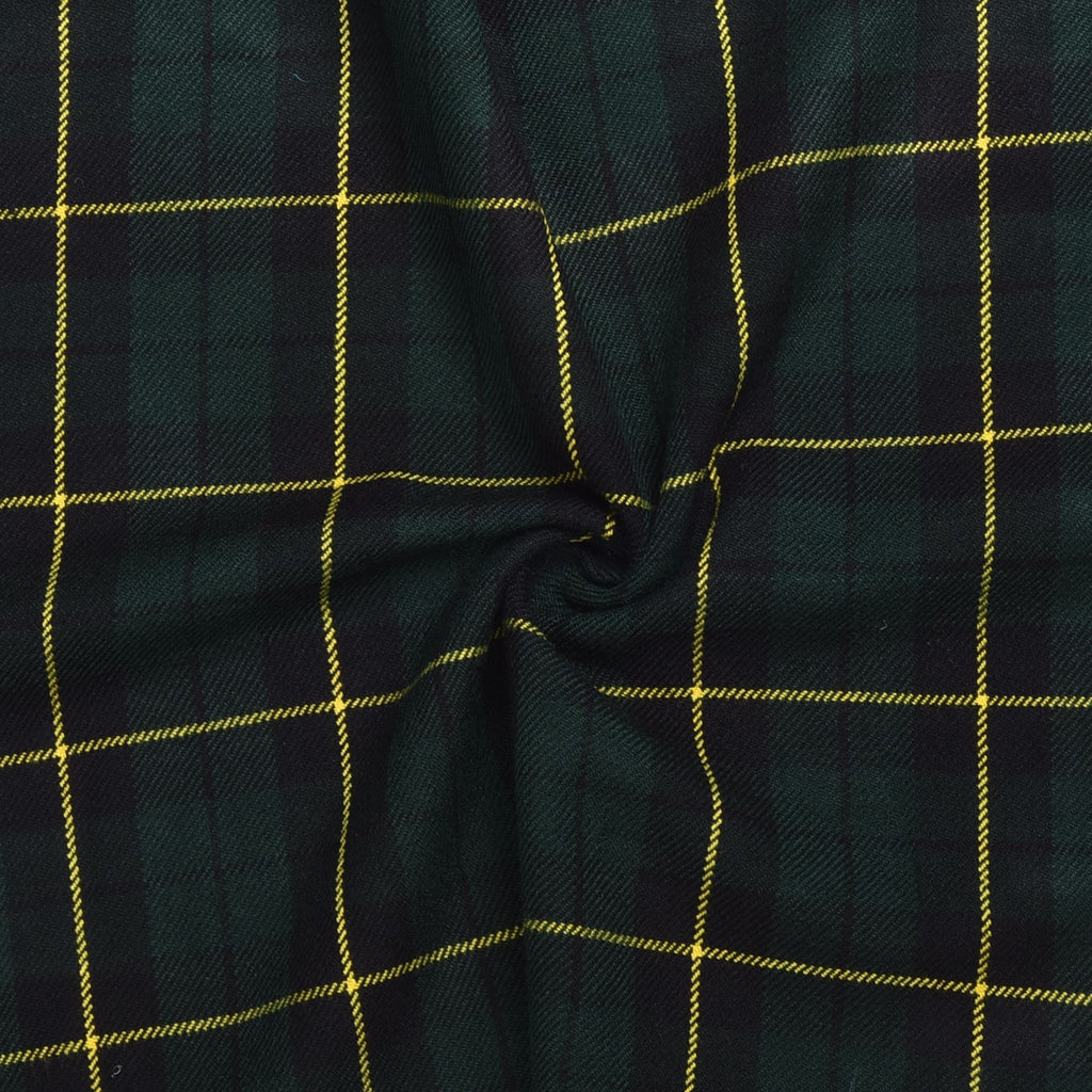 Scottish 13oz Tartan Plaid Fabric By The Yard - Wallace Hunting Tartan