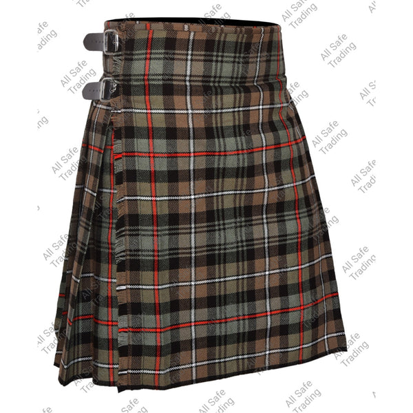 Men's Scottish 6 Piece Casual Kilt Outfit with Sporran, Mackenzie Weathered Tartan Kilt