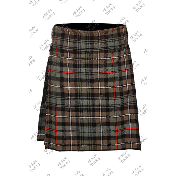 Men's Scottish 6 Piece Casual Kilt Outfit with Sporran, Mackenzie Weathered Tartan Kilt