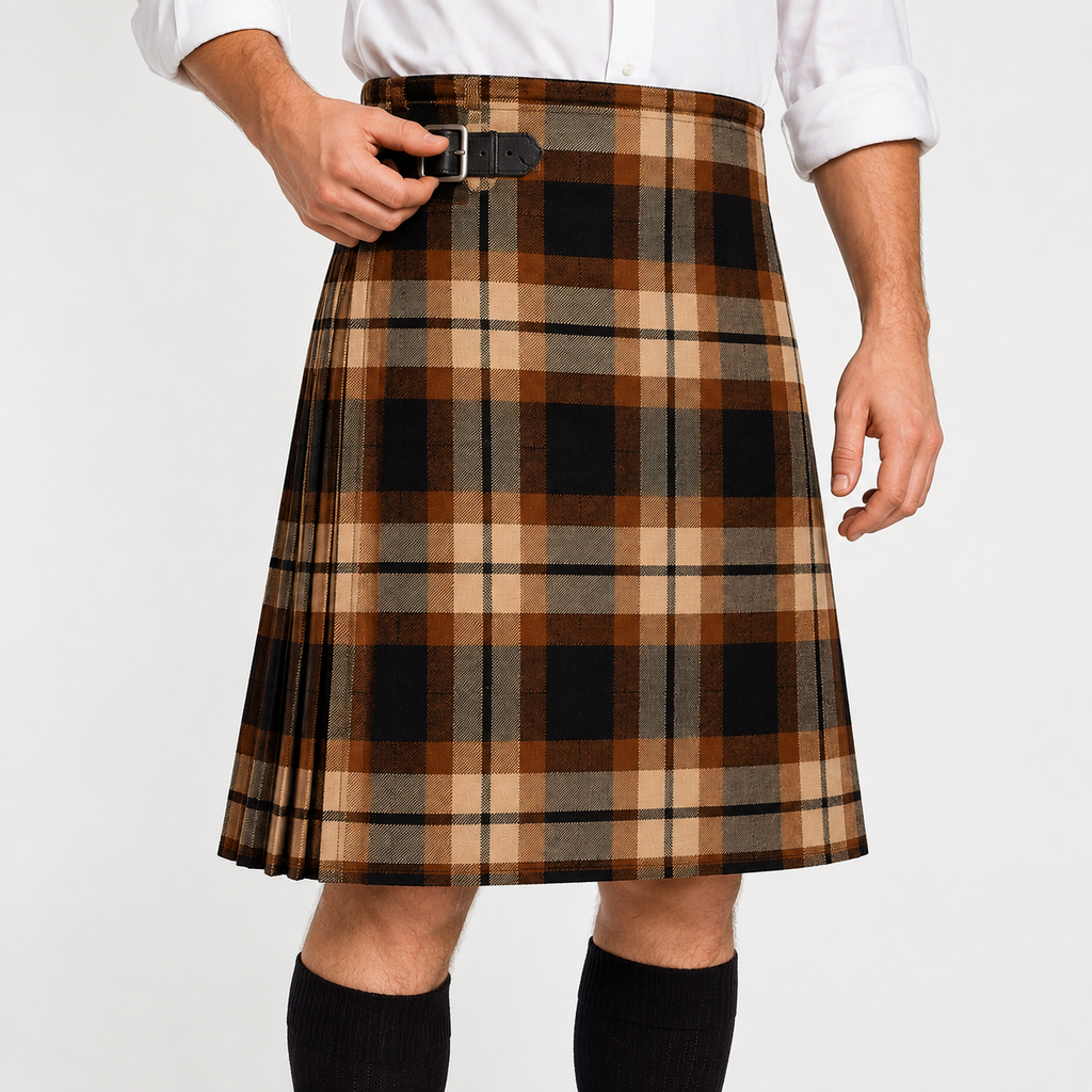 Authentic Scottish Men's Tartan Kilts - Highland Light Weight Value Kilt Embrace Your Heritage with Comfort Ross Ancient Tartan Kilt