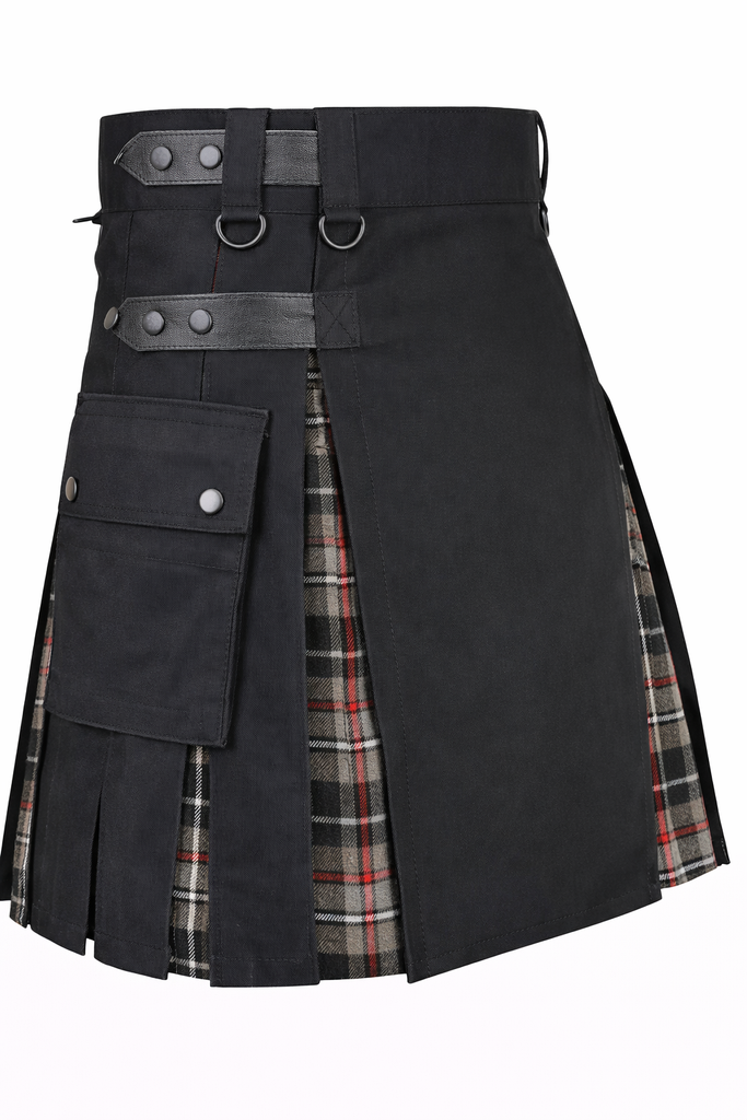Women’s Mackenzie Weathered Hybrid Kilt – Plaid Mini Skirt for Golf, Highland Games & Casual Wear