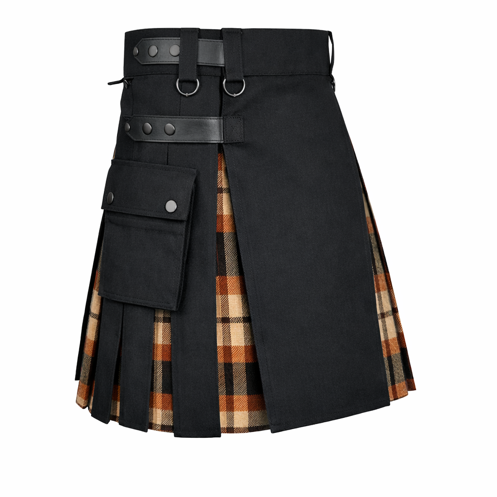 Women’s Rose Ancient Hybrid Kilt – Plaid Mini Skirt for Golf, Highland Games & Casual Wear