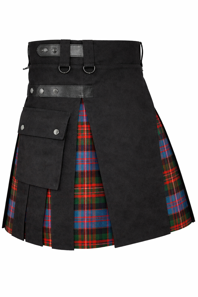 Women’s Macdonald Ancient Hybrid Kilt – Plaid Mini Skirt for Golf, Highland Games & Casual Wear