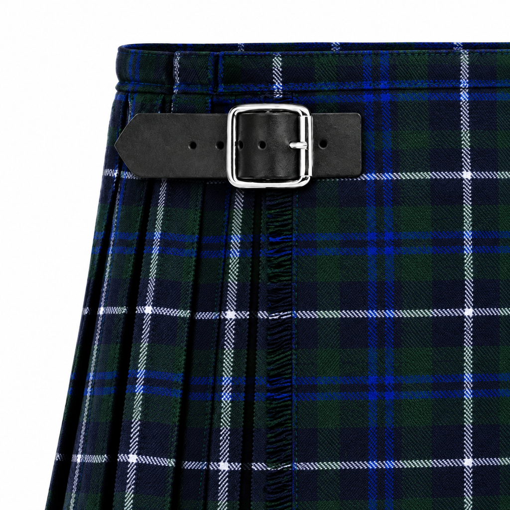 Authentic Scottish Men's Tartan Kilts - Highland Light Weight Value Kilt Embrace Your Heritage with Comfort Blue Douglas Tartan Kilt