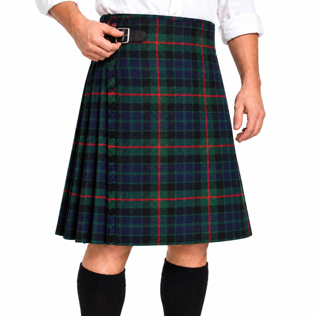 Authentic Scottish Men's Tartan Kilts - Highland Light Weight Value Kilt Embrace Your Heritage with Comfort Gunn Tartan Kilt