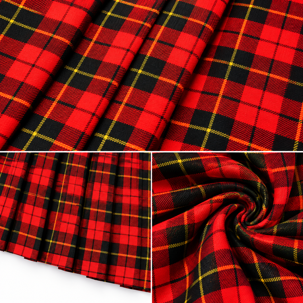 Authentic Scottish Men's Tartan Kilts - Highland Light Weight Value Kilt Embrace Your Heritage with Comfort Wallace Tartan Kilt
