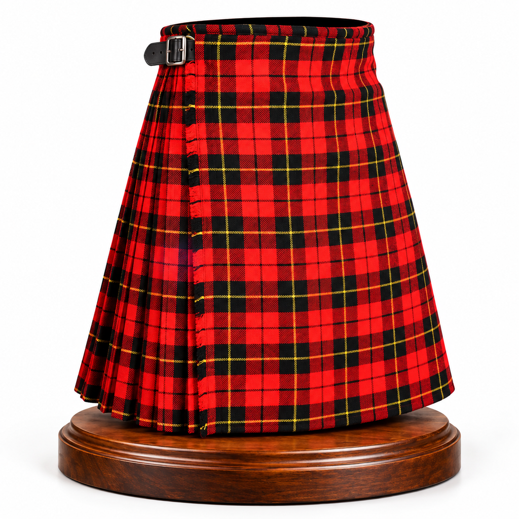 Authentic Scottish Men's Tartan Kilts - Highland Light Weight Value Kilt Embrace Your Heritage with Comfort Wallace Tartan Kilt