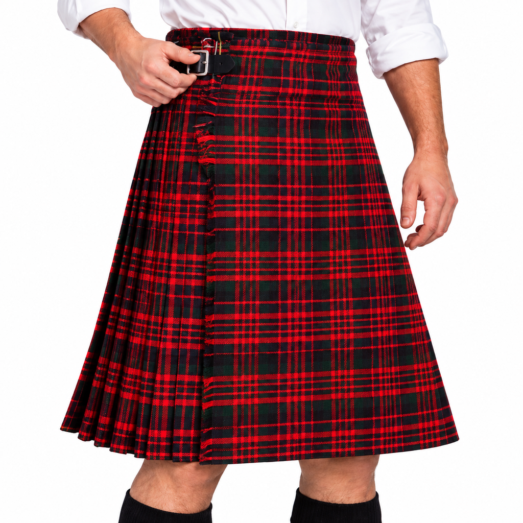 Authentic Scottish Men's Tartan Kilts - Highland Light Weight Value Kilt Embrace Your Heritage with Comfort Macdonald Tartan Kilt