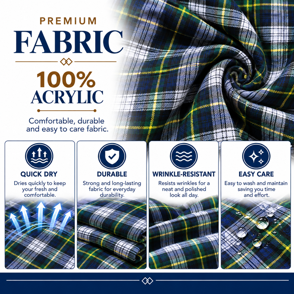 Authentic Scottish Men's Tartan Kilts - Highland Light Weight Value Kilt Embrace Your Heritage with Comfort Dress Gordon Tartan Kilt
