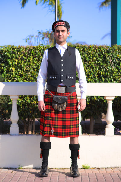 Men's 8 Yard Kilt for Men, Men's Deluxe Kilt, Scottish Tartan Kilt, Highland Wedding Kilt, Rose Ancient Kilt