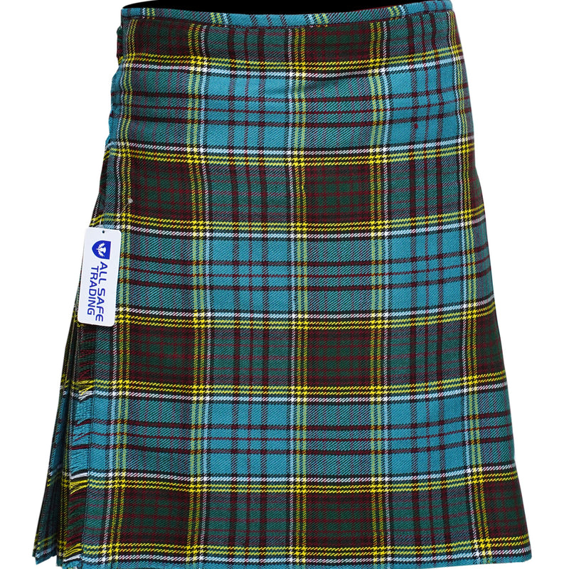 Men's 8 Yard Kilt for Men, Men's Deluxe Kilt, Scottish Tartan Kilt, Highland Wedding Kilt, Anderson Kilt