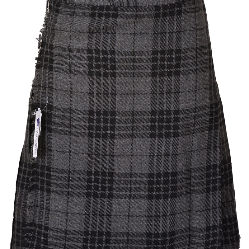 Men's 8 Yard Kilt for Men, Men's Deluxe Kilt, Scottish Tartan Kilt, Highland Wedding Kilt, Grey Watch Kilt