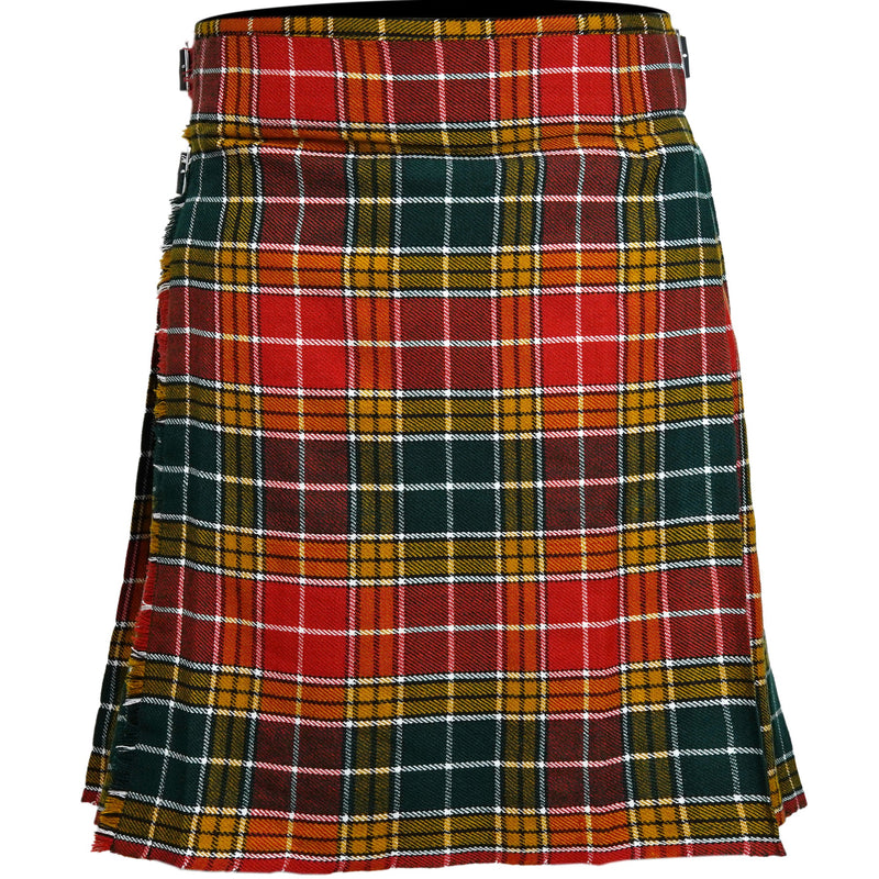 Men's 5 Yard Scottish Tartan Kilt, Highland Wedding Kilt, Buchanan Ancient Tartan Kilt