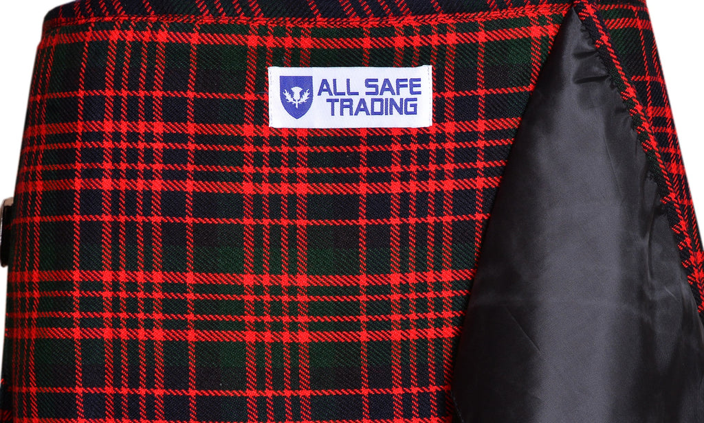 Men's 8 Yard Kilt for Men, Men's Deluxe Kilt, Scottish Tartan Kilt, Highland Wedding Kilt, Macdonald Kilt