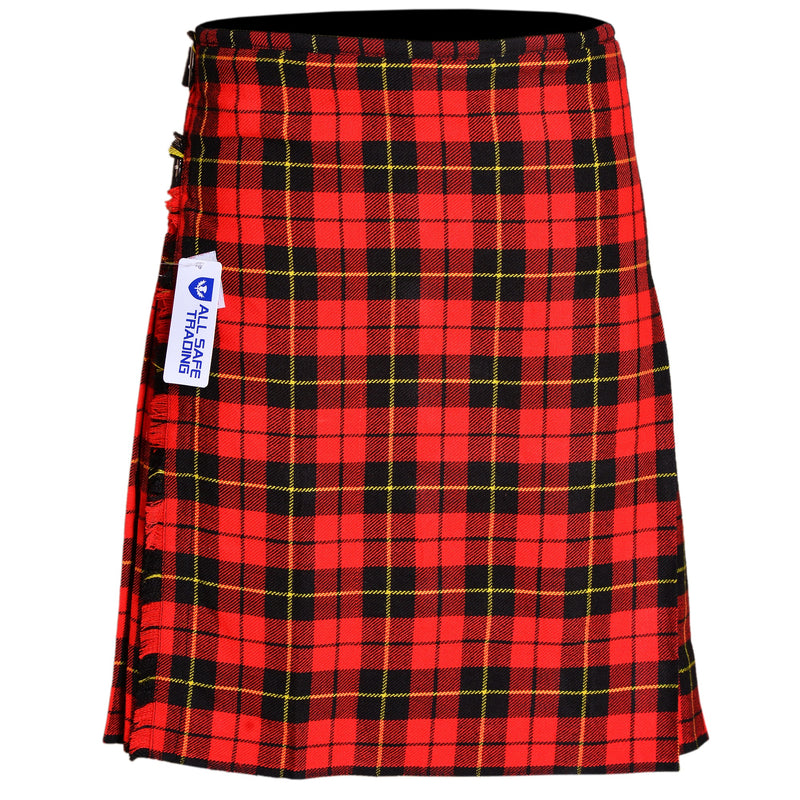 Men's 8 Yard Kilt for Men, Men's Deluxe Kilt, Scottish Tartan Kilt, Highland Wedding Kilt, Wallace Kilt