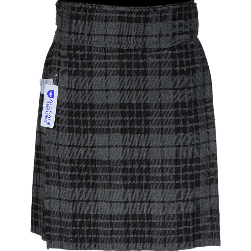 Authentic Scottish Men's Tartan Kilts - Highland Light Weight Value Kilt Embrace Your Heritage with Comfort Grey Tartan Kilt