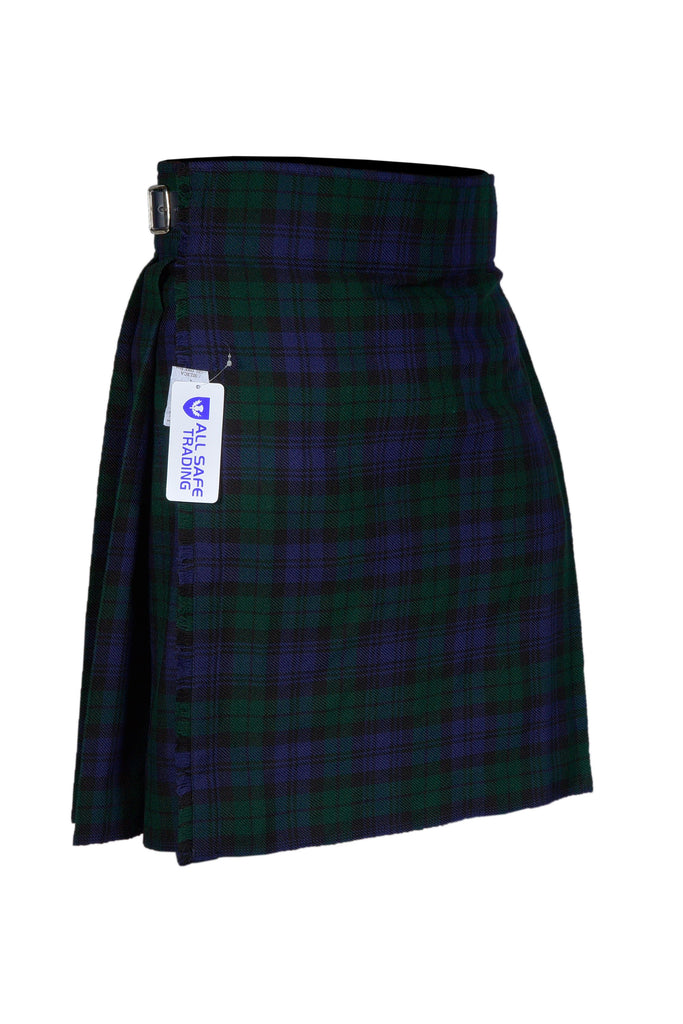 Authentic Scottish Men's Tartan Kilts - Highland Light Weight Value Kilt Embrace Your Heritage with Comfort Black Watch Tartan Kilt