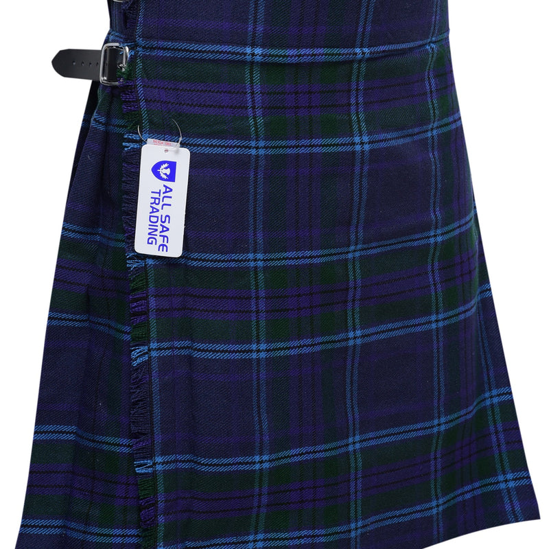 Men's 5 Yard Scottish Tartan Kilt, Highland Wedding Kilt, Spirit of Scotland Tartan Kilt