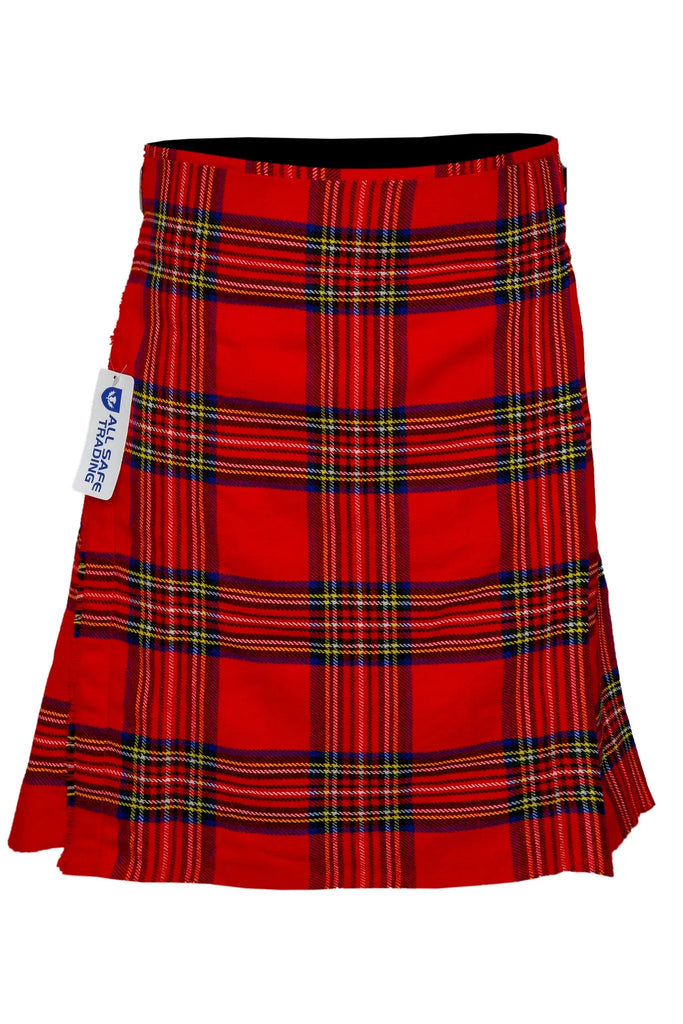 Men's 5 Yard Men's kilt, Highland Wedding Kilt, Royal Stewart Kilt All Safe International