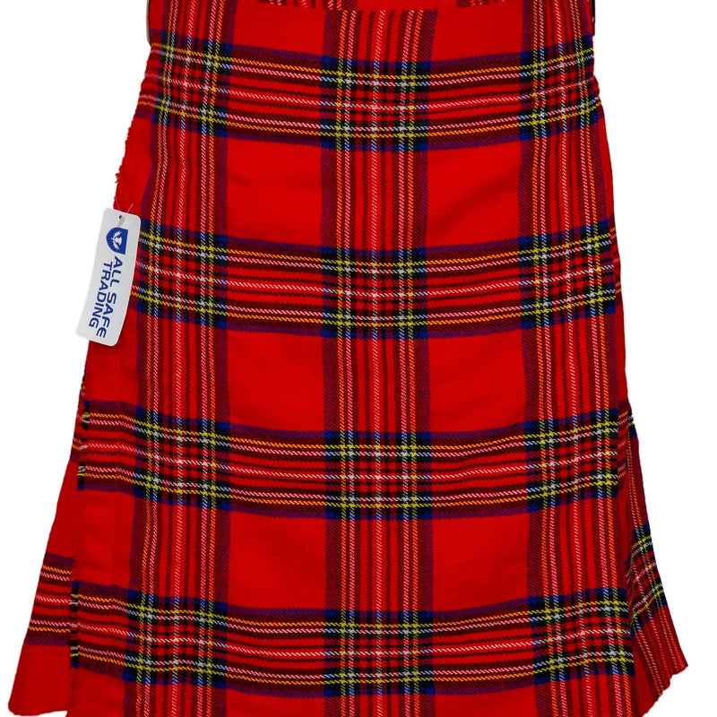 Men's 5 Yard Men's kilt, Highland Wedding Kilt, Royal Stewart Kilt All Safe International