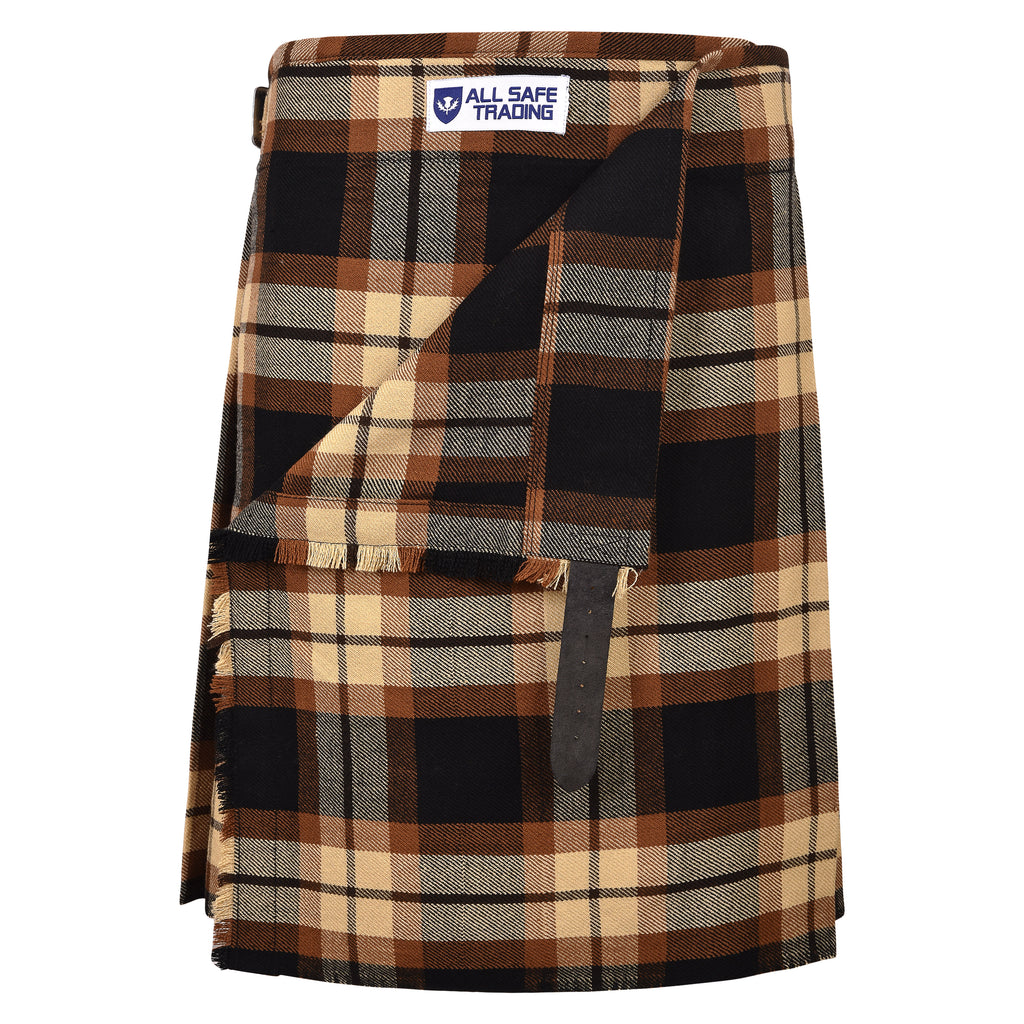 Authentic Scottish Men's Tartan Kilts - Highland Light Weight Value Kilt Embrace Your Heritage with Comfort Ross Ancient Tartan Kilt
