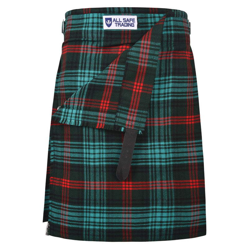 Authentic Scottish Men's Tartan Kilts - Highland Light Weight Value Kilt Embrace Your Heritage with Comfort Ross Hunting Tartan Kilt