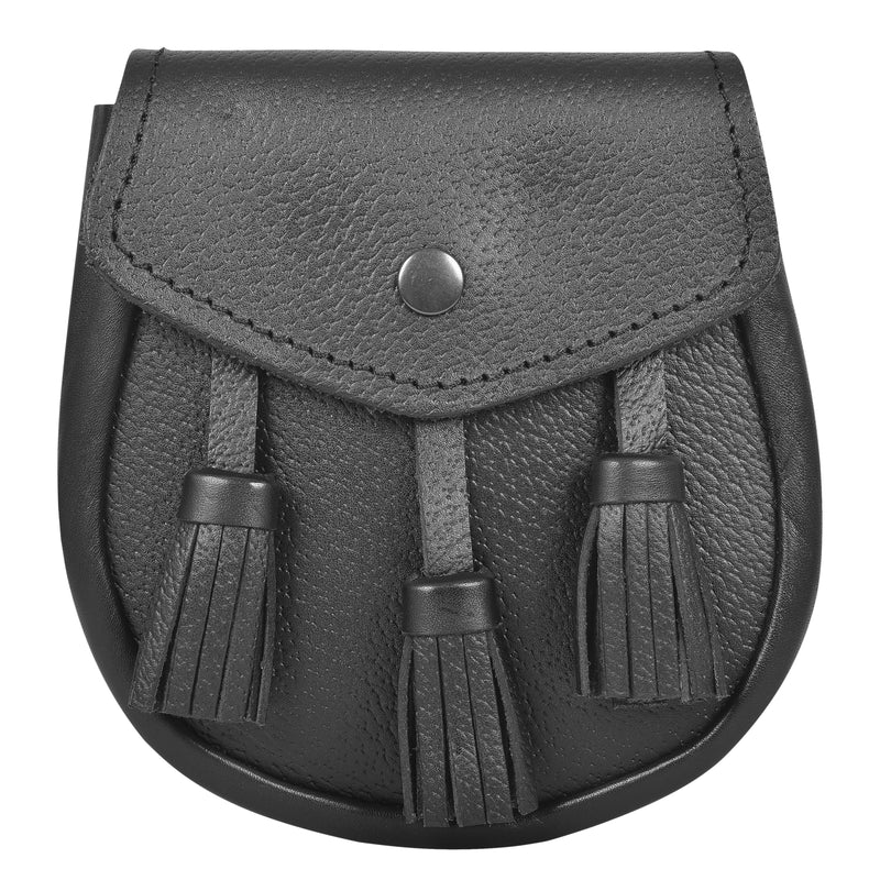 Premium Leather Sporran for Men - Ideal Kilt Accessories for Men, Scottish Kilt Sporran with Chain Belt Art # 1