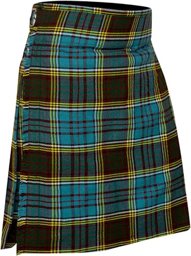 Men's 5 Yard Scottish Tartan Kilt, Highland Wedding Kilt, Anderson Tartan Kilt
