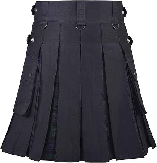 Women’s Black Watch Hybrid Kilt – Adjustable Plaid Mini Skirt, Stylish for Golf & Casual Wear
