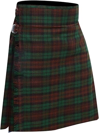 Men's 5 Yard Scottish Tartan Kilt, Highland Wedding Kilt, Brown Watch Tartan Kilt