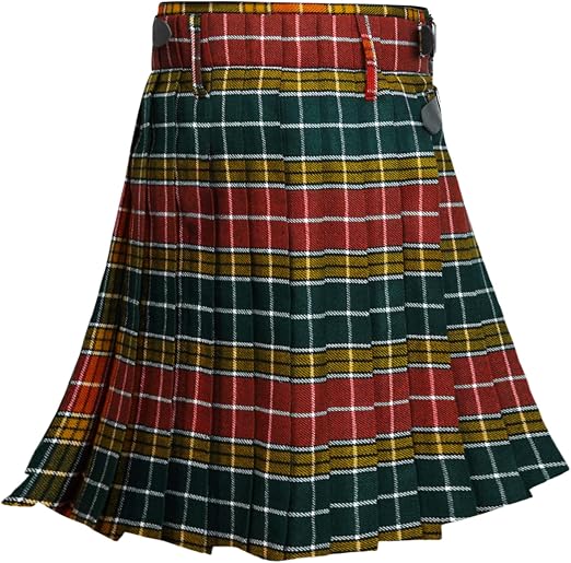 Men's 5 Yard Scottish Tartan Kilt, Highland Wedding Kilt, Buchanan Ancient Tartan Kilt