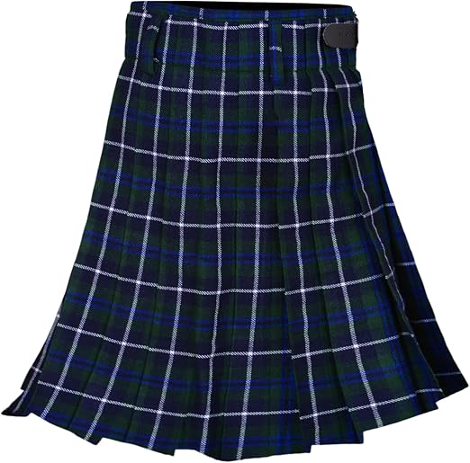 Authentic Scottish Men's Tartan Kilts - Highland Light Weight Value Kilt Embrace Your Heritage with Comfort Blue Douglas Tartan Kilt